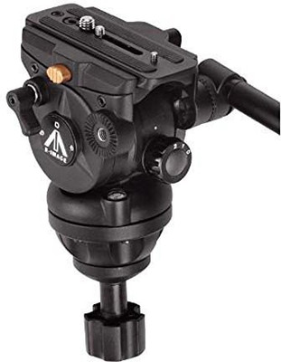 

E-Image EI-7060H Professional Fluid Tripod Head With 2 Spring Counter Balance & Level Bubble Bowl Size 75mm For DSLR Camera Tripod Ball Head(Black, Supports Up to 8000 g)