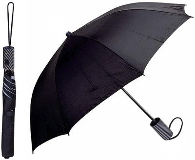 

Indigo Creatives Folding Umbrella for Summer Rain Cooling Shade Umbrella(Black)