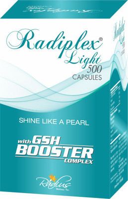 

Radiplex Light 500mg Capsules - An Ultimate Glutathione Product For Skin Whitening(30 No)