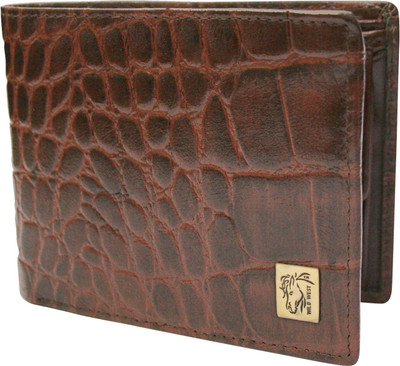 

Wild West Men Brown Genuine Leather Wallet(3 Card Slots)
