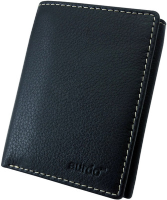 

AurDo Men Black Genuine Leather Wallet(9 Card Slots)