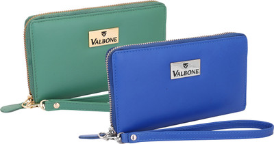 

Valbone Women Casual Blue, Green Genuine Leather Wallet(4 Card Slots), Green blue