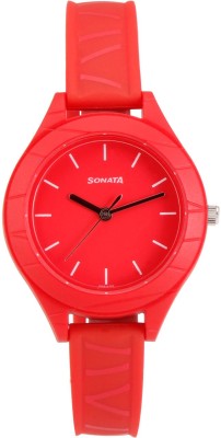 Sonata 87023PP01 Analog Watch  - For Girls   Watches  (Sonata)