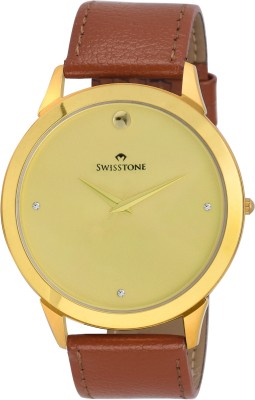 Swisstone SLIM110-GOLD Analog Watch  - For Men   Watches  (Swisstone)