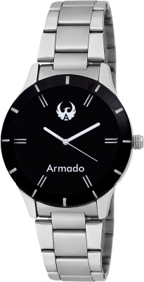 Armado AR-092 Silver Black Elegant Modern Corporate Collection Analog Watch  - For Women   Watches  (Armado)