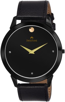 Swisstone SLIM110-BLACK Analog Watch  - For Men   Watches  (Swisstone)
