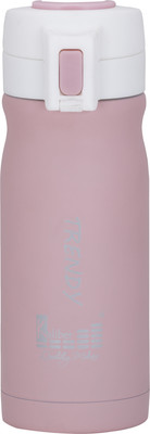 

Kaliber Trendy 350 350 ml Water Bottle(Set of 1, Pink, White)
