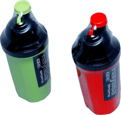 

Nayasa sporty track 700 ml Water Bottles(Set of 2, red and green)
