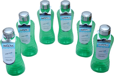 

Nayasa opaque series fridge bottle 1000 ml Water Bottles(Set of 6, Green)