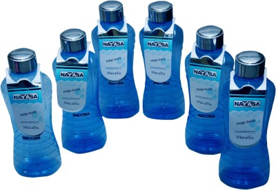 

Nayasa opaque series fridge bottle 1000 ml Water Bottles(Set of 6, Blue)