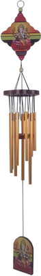 

Fabionic Aluminium, Wooden Windchime(31 inch, Multicolor)