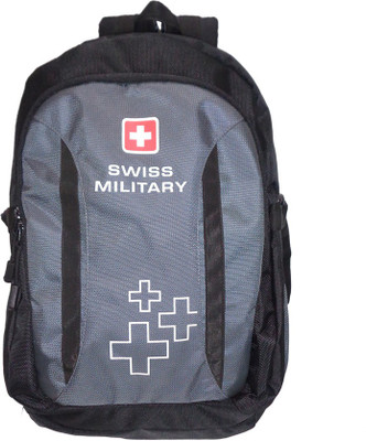 

Swiss Military Polyester 23 L Backpack(Grey, Black)