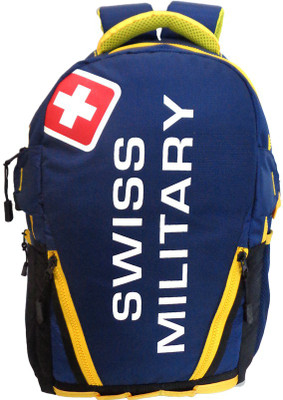 

Swiss Military Polyester 24 L Backpack(Blue), Blue;yellow