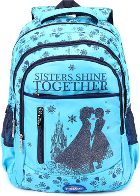 

Disney Frozen Sisters Shine Blue School Bag 19 Inch Backpack(Blue, 19 inch)