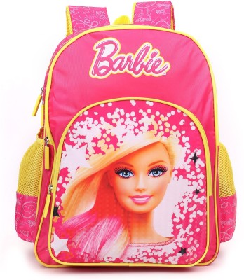 

Barbie Barbie Doll Pink and Yellow School Bag 16 inches School Bag(Pink, Yellow, 16 inch)