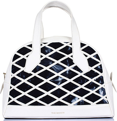 

THE MAKER Cross Tote Bag Waterproof Shoulder Bag(White, Black, 9 L)