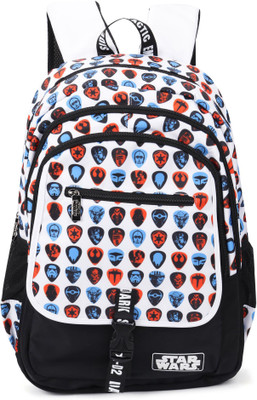 Disney Star Wars FF Black & White School Bag 19 inch Backpack(Black, White, 19 inch)