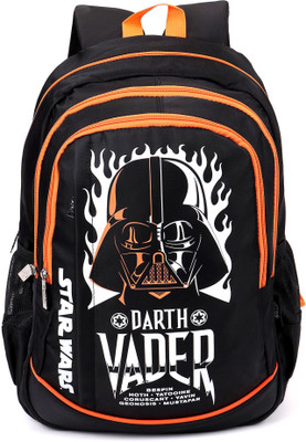 

Disney Star Wars Darth Vader Black & Orange School Bag 19 Inch Backpack(Black, Orange, 19 inch)