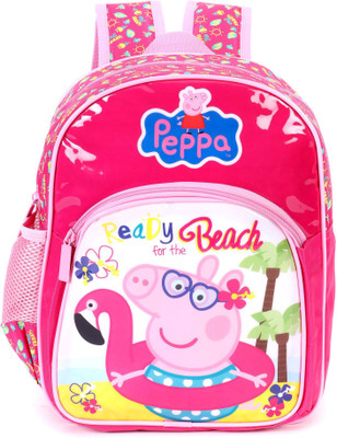 Peppa Peppa Pig Pink School Bag 12 inches School Bag(Pink, 12 inch)