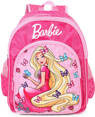 

Barbie Barbie Butterfly Pink School Bag 18 inches School Bag(Pink, 18 inch)