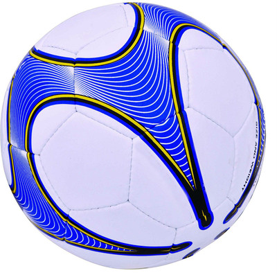 

Shrih Synthetic Rubber 32 Panels Football - Size: (Pack of 1, Blue, White