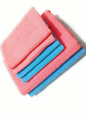 Cotton colors Cotton 400 GSM Bath, Hand Towel Set(Pack of 6)