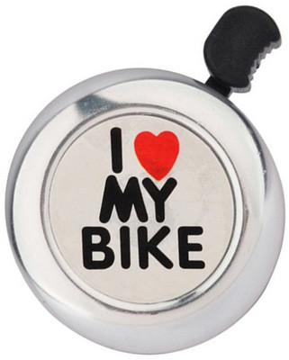 

Futaba I Love My Bike Bicycle Bell - Silver Bell(Silver)