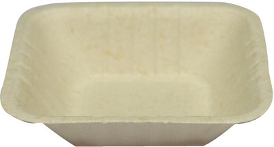 

Ezee ECO FRIENDLY 4" BAGASSE SQUARE BOWL 10pcs (Pack of 5) Paper Disposable Bowl Set(White, Pack of 5)