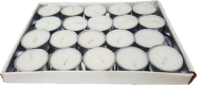 

Nikki Creations Tea Light Candles - Pack Of 20 Candle(White, Pack of 20)