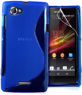AFED Back Cover for TPU Soft S Line Mobile Phone Cases For Sony Xperia L S36H C2104 C2105, Silicone(Blue, Back Cover, Flexible Case) Flipkart