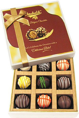 

Chocholik 9pc Delicious Collection Of Milk Chocolate Truffles(126 g)