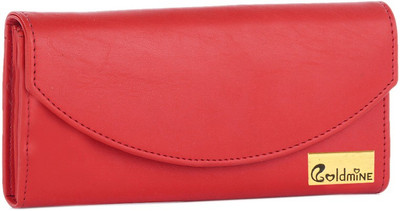 

Goldmine Girls Red Artificial Leather Wallet(1 Card Slot)