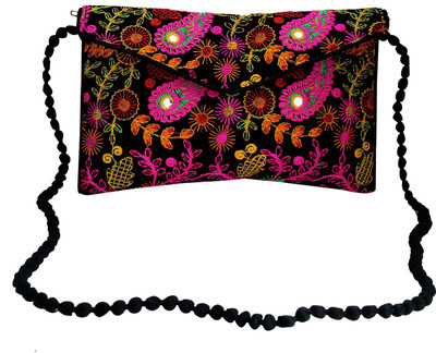 

Crude Girls Casual Multicolor Cotton Sling Bag