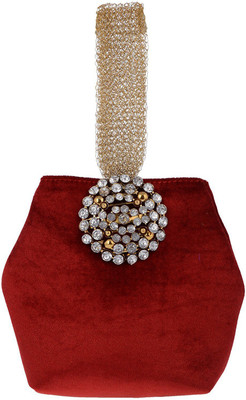 

Bagaholics Party Maroon Clutch