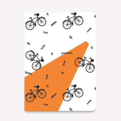 

inkFlap A5 Journal(FlapBook Premium Notebook - Bicycle, White)