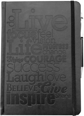 

TiaraDiaries A5 Notebook(Italian Leather notebook in staionary, Black)