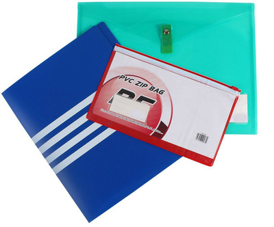 

Shrih PVC PVC Zip Bag, A4 30-Pocket File Folder Book, Foolscap File Folder.(Set Of 1, Multicolor)