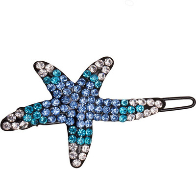 

Glitters Online Glitters Star Design Blue Stone Side Hair Pin for Girls Hair Pin(Blue)