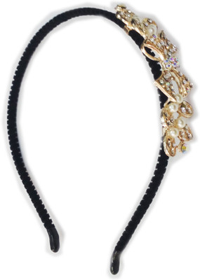 

Squnibee Stone Bow Hair Band Hair Band(Gold)