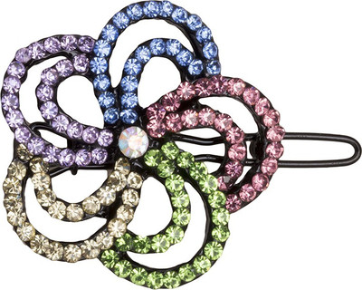 

Glitters Online Glitters Floral Design Multi Stone Side Hair Pin for Girls Hair Pin(Multicolor)