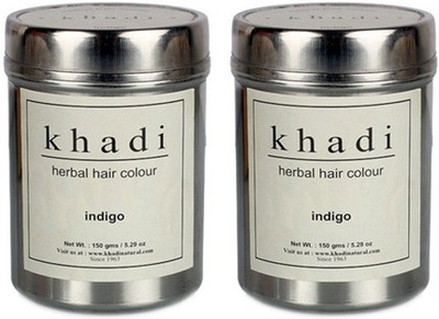 

Khadi Natural Herbal Indigo Set of 2 Hair Color(Indigo)
