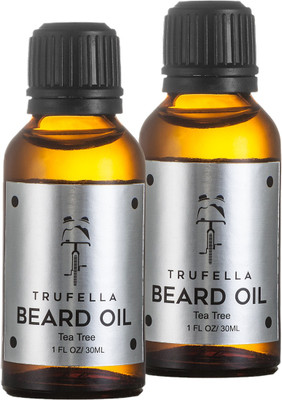 Trufella Beard Oil - Tea Tree - Twin Pack (60mL) Hair Oil(30 ml)