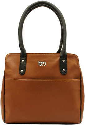

Bagsy Malone Hand-held Bag(Tan, Black), Black;tan