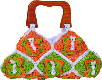 

Adrish Creative Hand-held Bag(Orange, Green, White), Green;orange;white