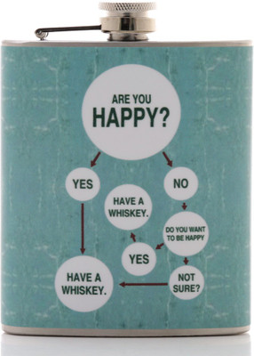 

Happy Hours Stainless Steel Hip Flask(207 ml)