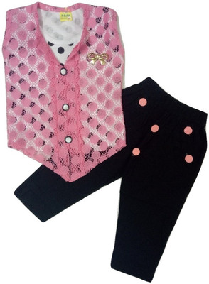 

Kid n Kids Girls Party(Festive) Top Pant(Pink
