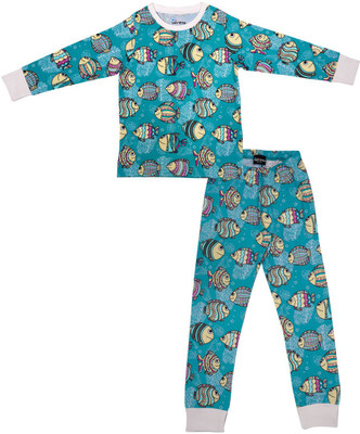 

Ventra Kids Nightwear Girls Printed Cotton(Blue Pack of 1