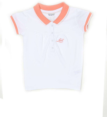 

Levi's Girls Solid T Shirt(White, White-001