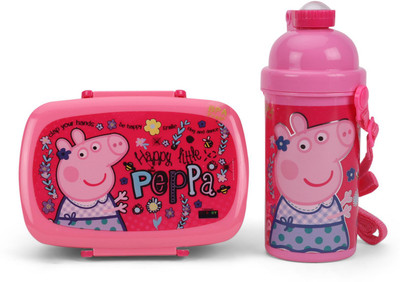 

Peppa Pig Combination Set of Perfect Lunch 1 Containers Lunch Box(730 ml), Pink