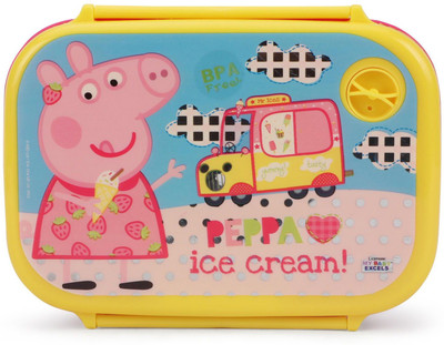 

Peppa Pig Loves Ice-cream Lunch box 2 Containers Lunch Box(720 ml), Multicolor